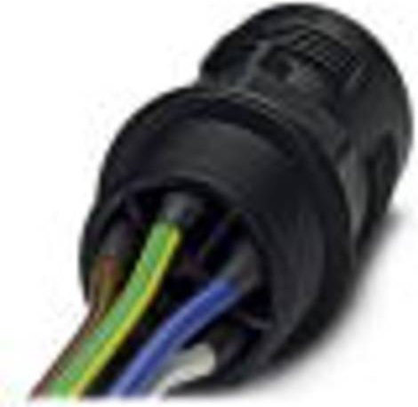 Phoenix Contact Rundsteckverbinder QPD Schwarz 4 + PE - Bild 1