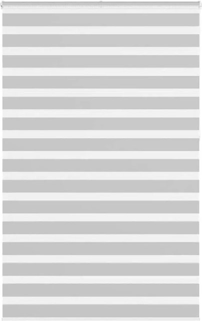 vidaXL Doppelrollo Day & Night Hellgrau aus Polyester, B: 150 cm, H: 230 cm - Bild 1