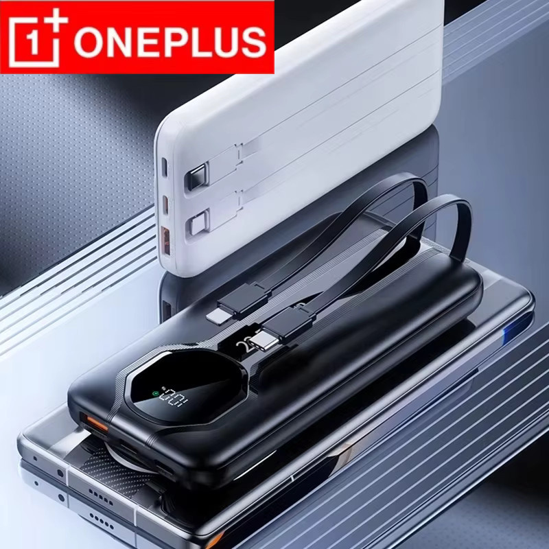 OnePlus Powerbank 20000 mAh mit 22,5 W Schnellladung und 2 integrierten Kabeln in Schwarz - Bild 5
