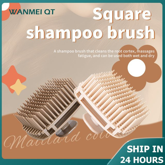 Silikon Shampoo Pinsel Kopfhaut Massage Kamm, Unisex - Bild 1