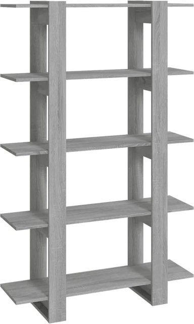 vidaXL Bücherregal und Raumteiler in Grau Sonoma, B/T/H: 100 x 30 x 160 cm - Bild 1