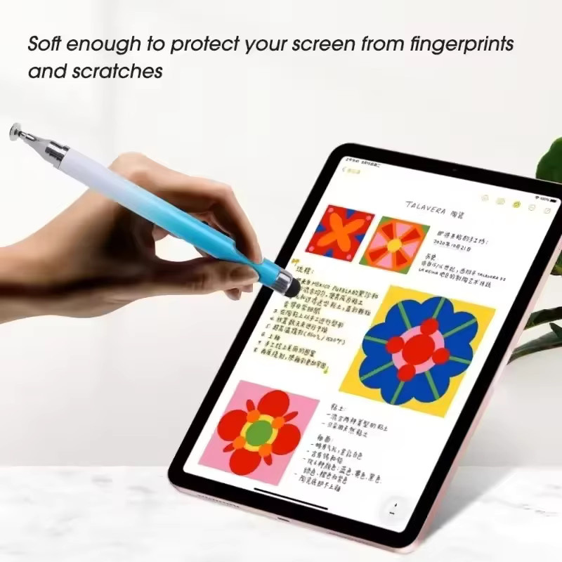 4er Pack Kapazitiver Stylus Stift für Touchscreens, Tablet und Smartphone, kompatibel mit iPad, iPhone, Samsung und Android, Farbe: Schwarz - Bild 3