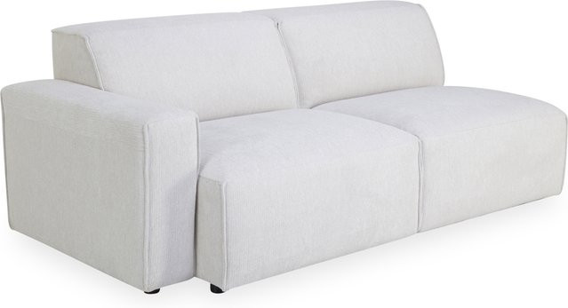 Sofa Sansibar MJOLDEN 2,5 Sitzer Polstersofa in Anthrazit und Weiß mit Stoffbezug und Kaltformschaum, B/T/H: 183 x 101 x 61 cm - Bild 1