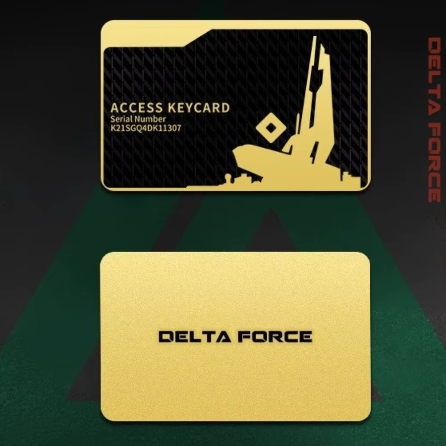 Delta Force Game Metallkarte mit NFC-Funktion für Mobile Action Games in Gold - Bild 2