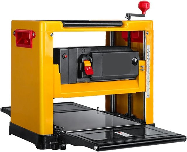Elektrische automatische einseitige Holzhobel Maschine für die Holzbearbeitung in Gelb - Bild 1