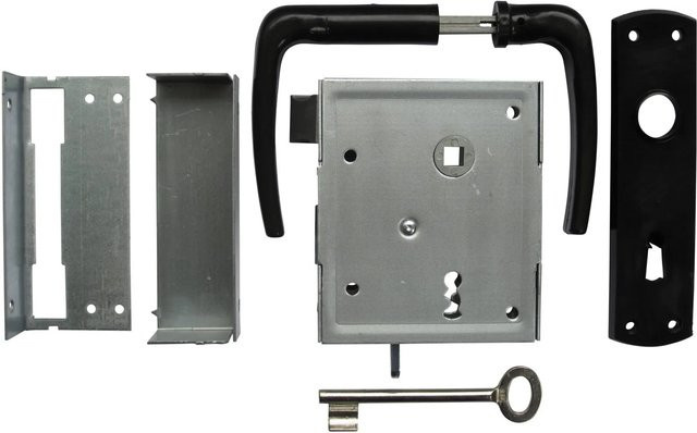 BEVER Kastenschloss-Set 79 BK BB55/8 D55 in Silber mit Buntbart-Falle - Bild 3