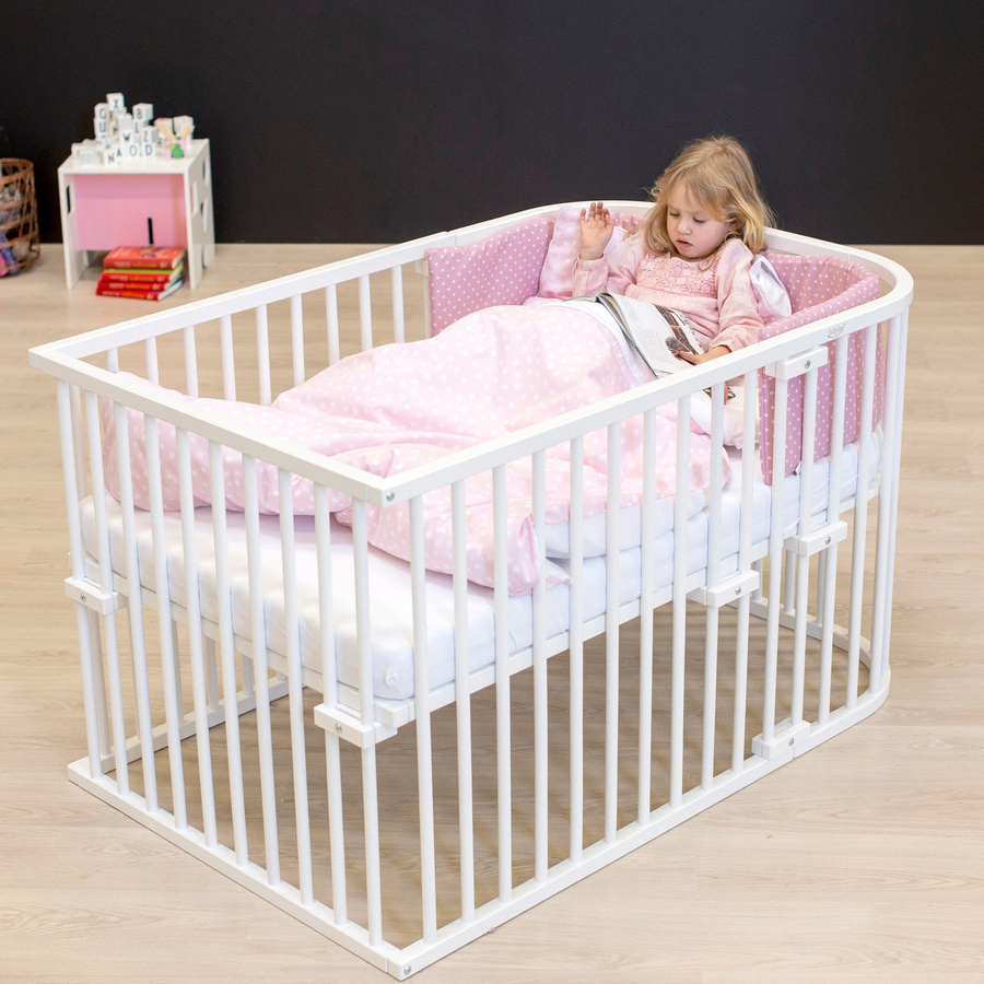 Babybay Umbausatz für Beistellbett Maxi und Boxspring aus Buchenholz in Weiß oder Braun - Bild 2