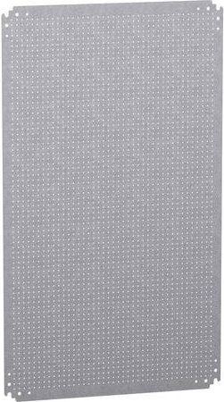 Schneider Electric NSYMF106 Mikroperforierte Montageplatte aus Stahl, Grau, H x B: 100 x 60 cm, Öffnungsdurchmesser 3,6 mm auf 12,5 mm Abstand - Bild 1