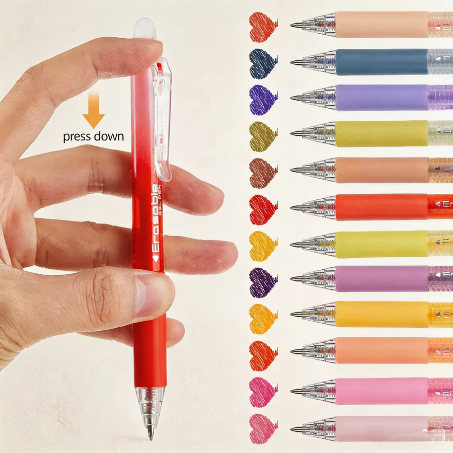 Radierbare Gelstifte in Multicolour mit 0,7 mm Schriftdicke für Schule und Büro - Bild 2