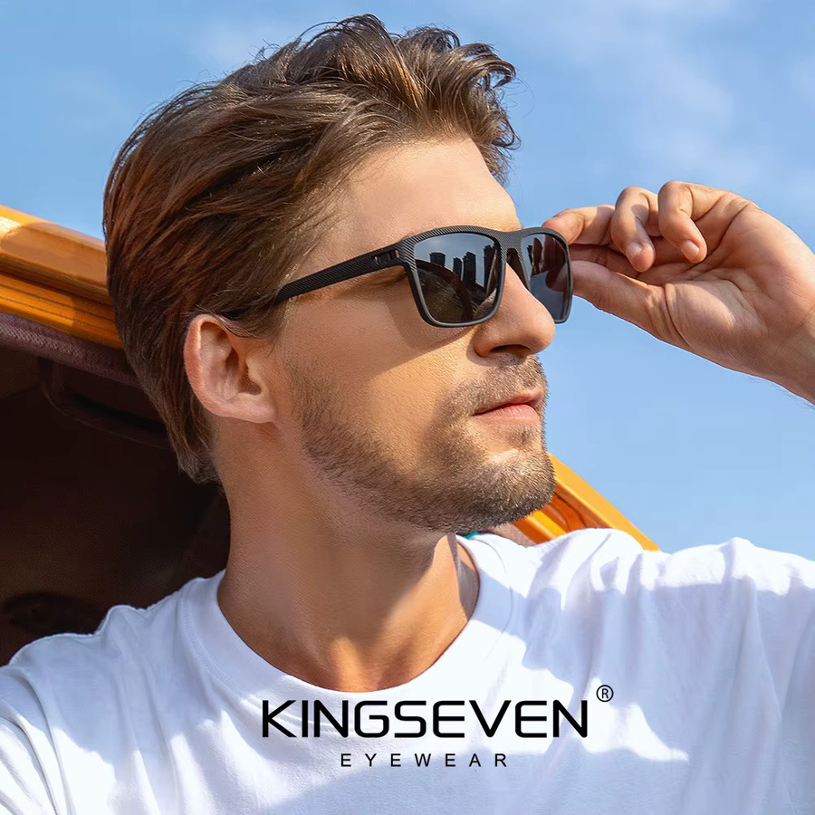 KINGSEVEN Sonnenbrille, Square, Vollrand, Kunststoff, Unisex, polarisiert - Bild 2