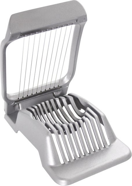Schneider Eierteiler Slicer aus Edelstahl und Aluminium in Silber, L x B x H: 13,5 x 7,9 x 2,9 cm - Bild 1
