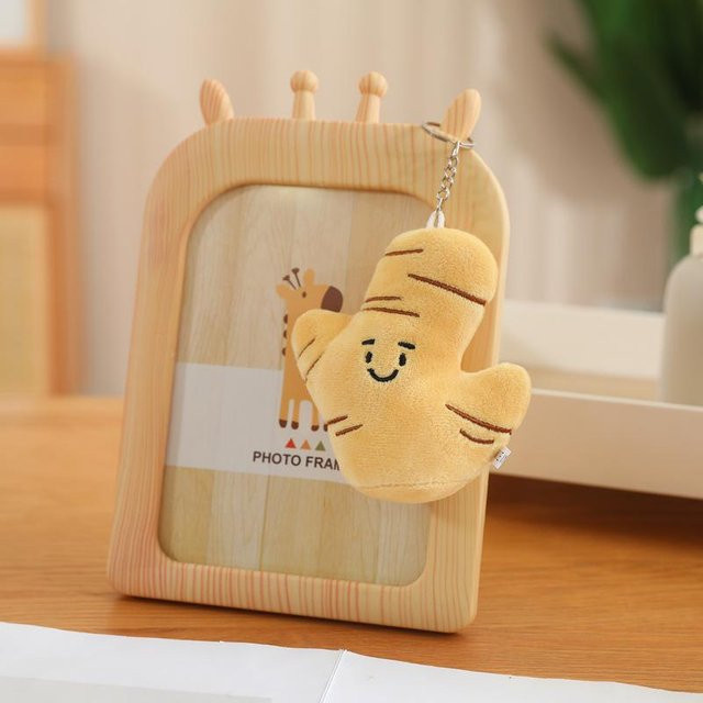 Chose One Gemüse Plüschtier Schlüsselanhänger, Ingwer, Karotte, Paprika, beige, Unisex - Bild 1