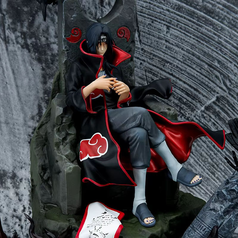 Bandai Anime Uchiha Itachi Akatsuki Thron Actionfigur aus PVC in Schwarz, Höhe: 35 cm - Bild 4