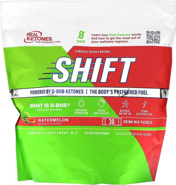 Echte Ketone, Shift, Wassermelone, Getränkepulver, 30 x 0,025 l - Bild 1