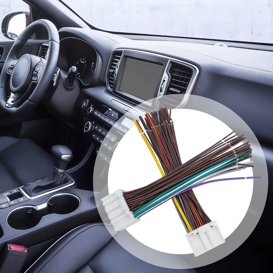 Radio Kabelbaum Adapter 35Pin und 38Pin für KIA Autoradio Stereo Draht in Mehrfarbig - Bild 4
