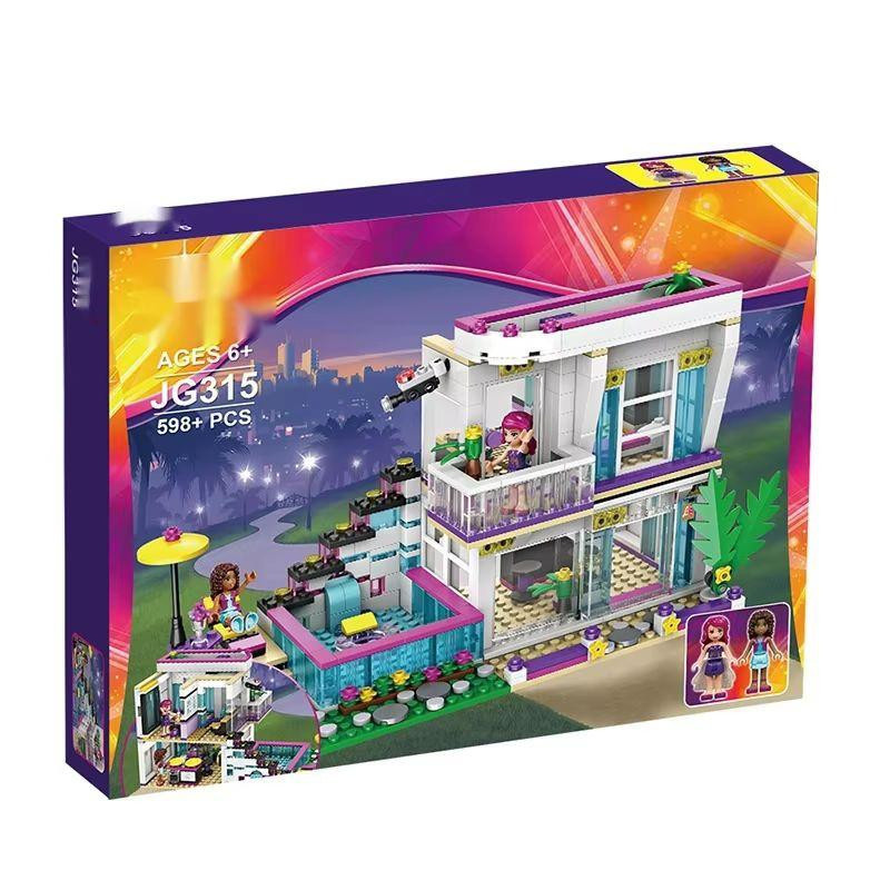 Jie Gao Popstar Haus und Freundschaftsbus Bausteine 760-teiliges Set - Bild 3