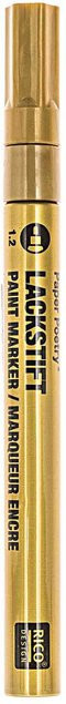 Rico Design Lackmarker Gold mit 1,2 mm Strichstärke permanent - Bild 1