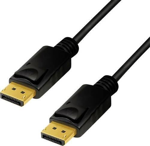 TECHly DisplayPort Anschlusskabel Schwarz 3,00 m - Bild 1