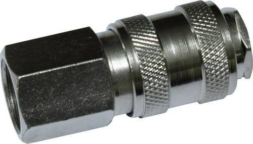 Aerotec Schnellkupplung mit 1/4 Innengewinde aus Messing in Silber - Bild 1