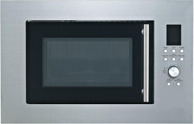 PKM Einbaumikrowelle MW900-23G-IN mit Grill, Edelstahl, Silber, 23 Liter - Bild 1