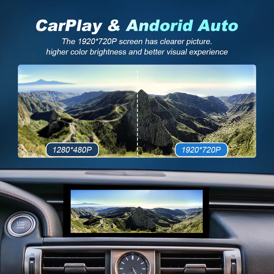 NUNOO Kabelloses Multimedia-Radio für Lexus IS 2013-2017 mit CarPlay, Android Auto, 4G, WiFi, GPS und DSP in Schwarz - Bild 4