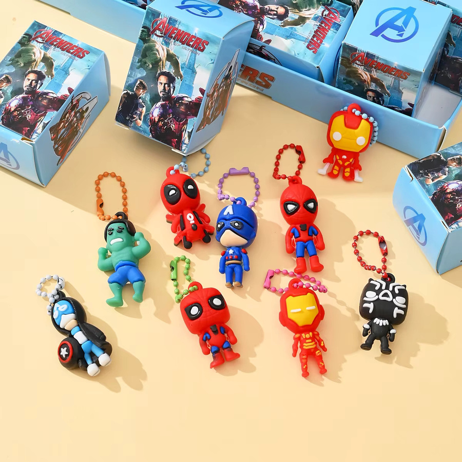 Hot Toys Marvel Comics Serie, Blindbox-Spielzeugfiguren Anhänger Schlüsselanhänger, 24-teiliges Set - Bild 2
