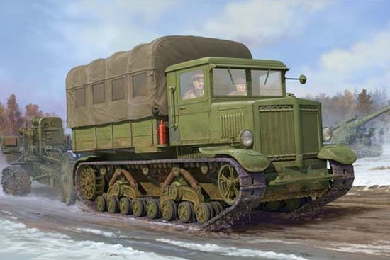 Trumpeter Voroshilovets Tractor, Fahrzeuge, Grün - Bild 1