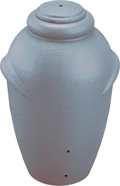Waterform Regentonne Aquacan 360 in Grau mit abnehmbarem Deckel und zwei Anschlussmöglichkeiten für Wasserhahn und Gartenschlauch - Bild 1