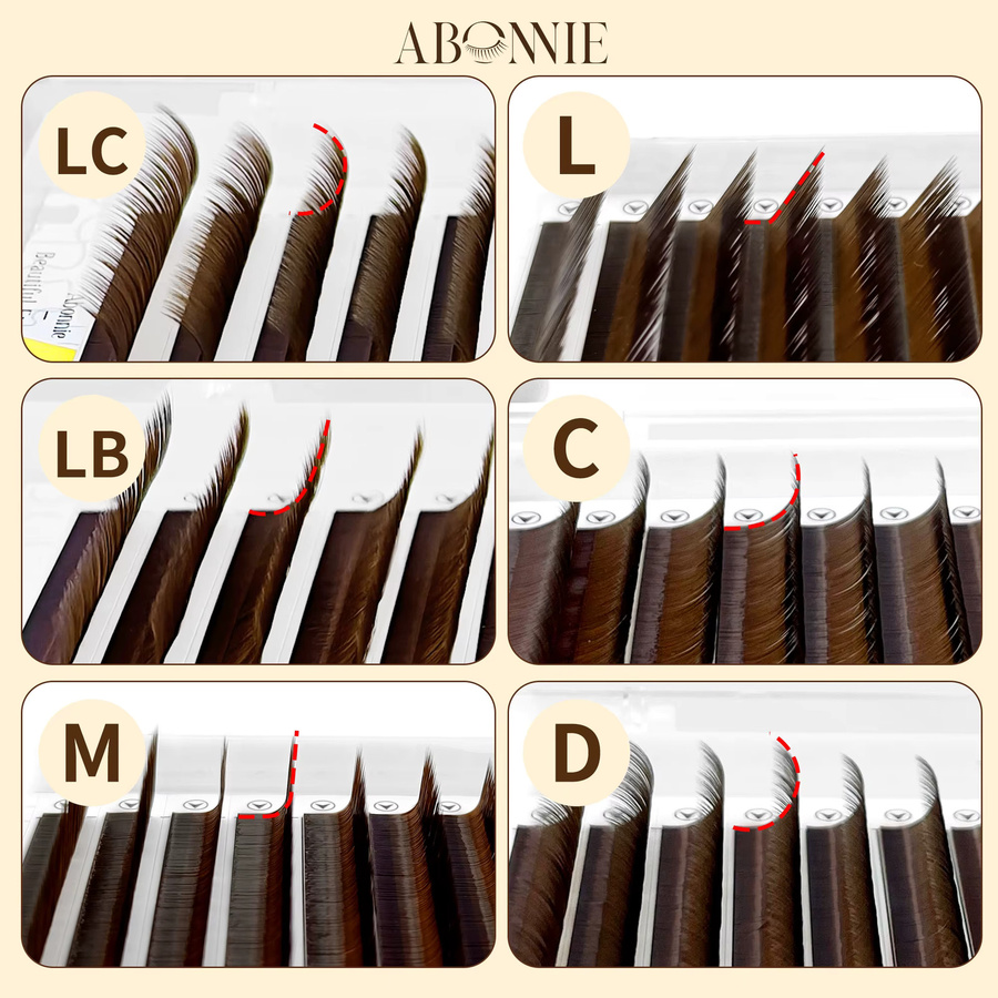 ABONNIE Wimpernverlängerung, Kakaobraun, Einzelwimpern - Bild 2