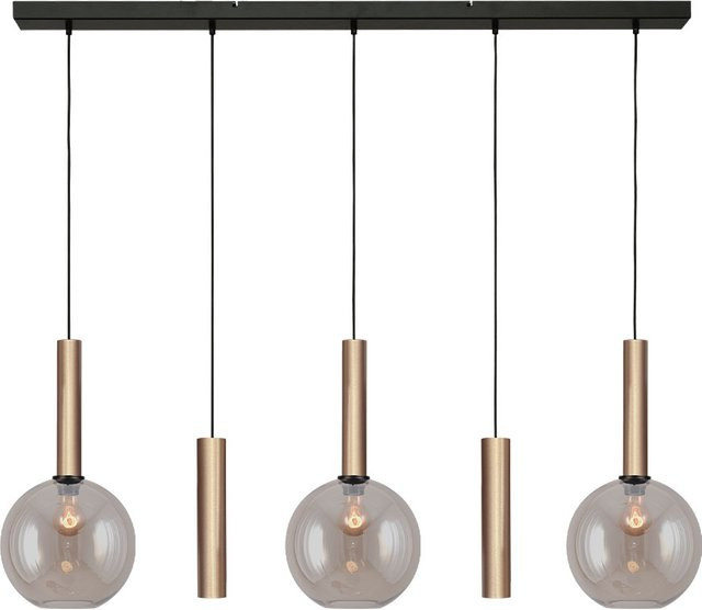 Masterlight Bella 2 3/2 Pendelleuchte 5-flammig in Gold mit Glas in Gold Fumé - Bild 1