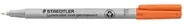STAEDTLER Lumocolor non-permanent 316 Folienstift in Orange und Grau mit feiner Spitze - Bild 1