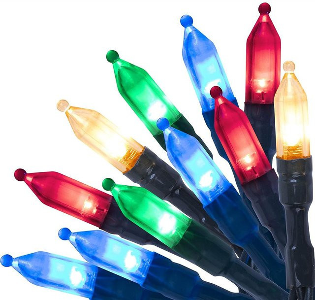 Kongdii Lighting LED Lichterkette mit Fernbedienung und USB-Anschluss, 120 LEDs, Bunt, 12 m Länge - Bild 1