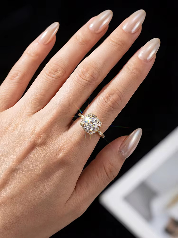 Stylever Verlobungsring, 925 Silber, Diamant, Damen - Bild 4