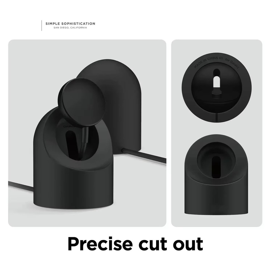 Samsung Ladestation Silikon, Schwarz, für Galaxy Watch - Bild 5