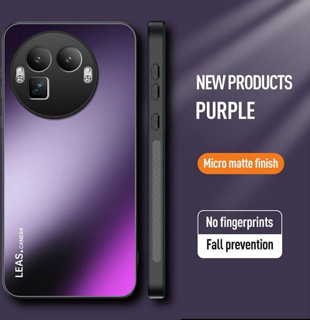 AG Matt Rundumschutzhülle mit Linsenschutz für Realme in Purple - Bild 1