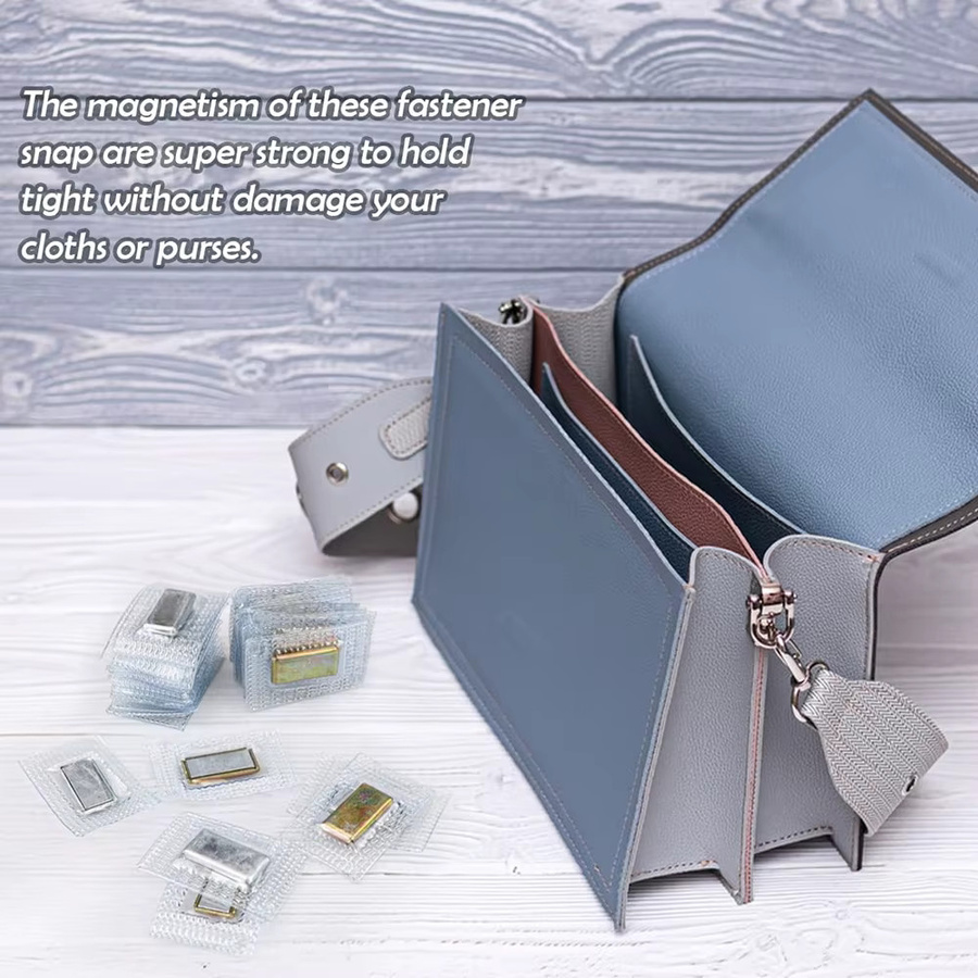10 Paar JAY HOME magnetische Druckknöpfe zum Einnähen, unsichtbare Verschlussknöpfe in Silber für Handtaschen, Kleidung und DIY-Handwerk - Bild 5