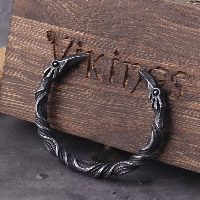 Vikings Jewelry Armband, Edelstahl, Schwarz, Herren - Bild 1