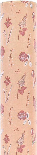 Rico Design Geschenkpapier Blumenwiese in Orange - Bild 1