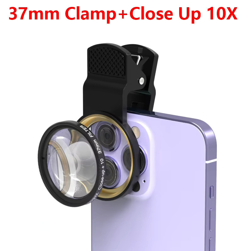 KnightX Smartphone Makro-Objektivfilter Clip mit 10+ Filtern in Schwarz für 52mm 58mm 67mm Objektive - Bild 4