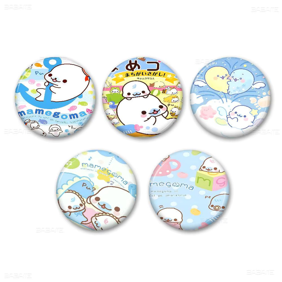 Brosche Mamegoma Cartoon, 58 mm - Bild 2