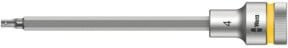 Wera Zyklop Bitnuss 8740 C HF Steckschlüsseleinsatz mit 1/2 Zoll Antrieb, Farbe Schwarz-Silber, Länge: 14 cm - Bild 1
