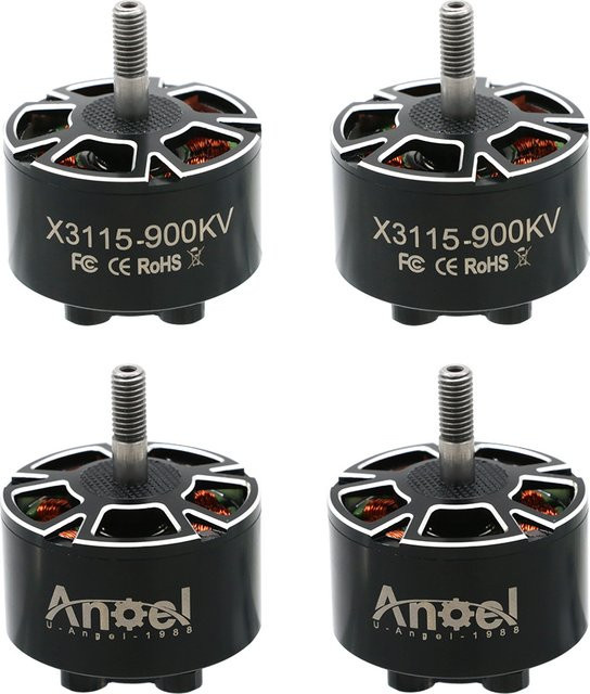 uangel x3115 Bürstenloser Motor für FPV Freestyle 9 Zoll 10 Zoll Langstrecken-Cinelifter RC-Drohnen, 4er-Set, Schwarz - Bild 1