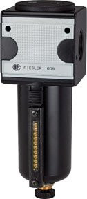 Riegler Vorfilter Multifix mit Metallbehälter in Schwarz, 0,3 µm, BG 3, G 1/2 - Bild 1