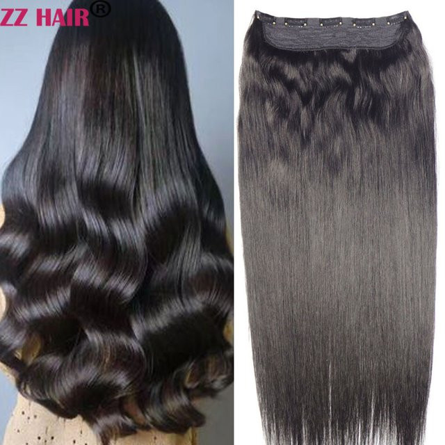 ZZHAIR Remy-Haarverlängerung, Clip-in-Einteiler, glatt, 200 g - Bild 1