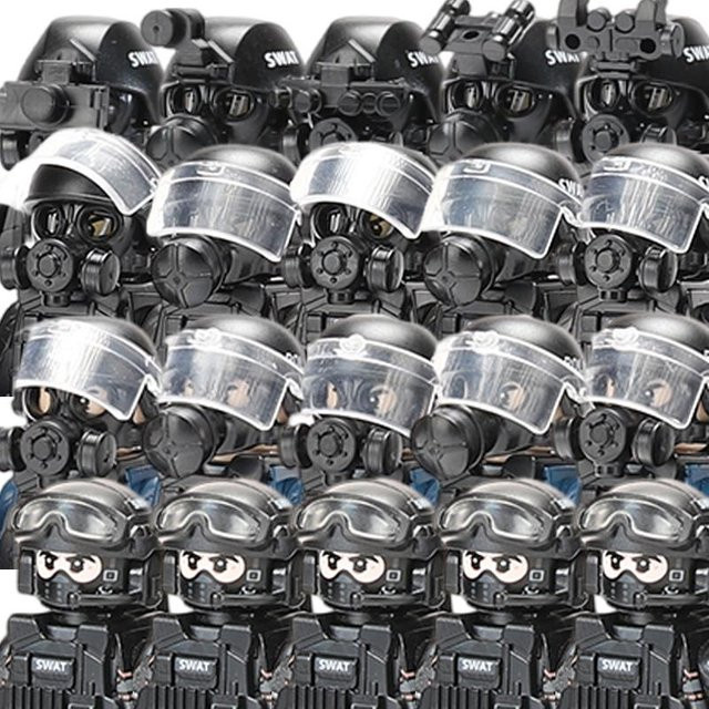 Yiran toy Stadtpolizei China Sturmsoldat SWAT Figuren, Bausteine - Bild 1
