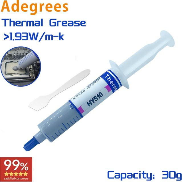 Wärmeleitpaste adegrees Grau 30g mit 1,93 W/m-k für CPU GPU und Chipsatz - Bild 1
