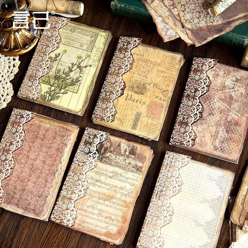 50 Stück gelbes Bastelpapier im Retro-Stil für deine Tagebuchdekoration - Bild 3