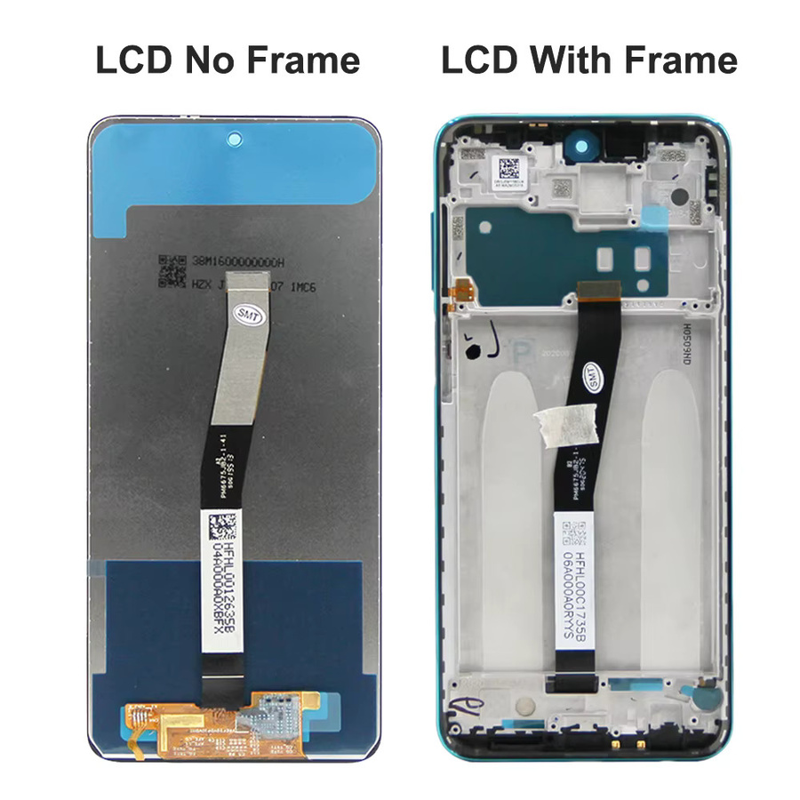Xiaomi Redmi Note 9S Note 9 Pro LCD Display mit Rahmen und Touchscreen Digitizer Montage, 6,67 Zoll, Schwarz - Bild 4