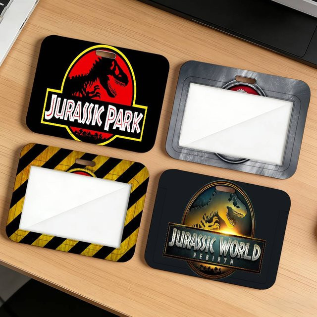 J-Jurassic-P-Park Kartenhalter aus Kunststoff für Ausweise, Studenten- und Arbeitskarten - Bild 1