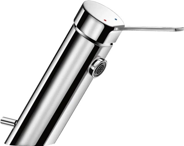 Delabie BIOSAFE Einhebel-Waschtischmischer in Chrom, silberfarben, Höhe: 95 cm - Bild 1